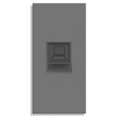 1/2 Module  INTERNET CAT5 RJ45- GREY