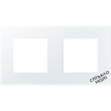 2-Frame Glass 86*157mm -WHITE-MAT