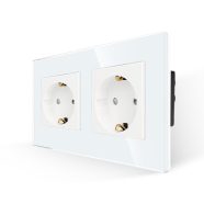 Double 16A power Socket -WHITE Double 16A power Socket -WHITE