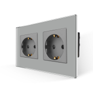 Double 16A power Socket - GRAY Double 16A power Socket - GRAY
