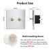 Premium Aluminum Toggle Switch 2-gang 2-way  NATURAL
