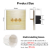 Premium Aluminum Toggle Switch 3-gang 2-way GOLD