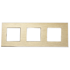 Solid Aluminum Triple Frame 86*228mm- GOLD
