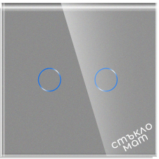 Стъклен панел за двоен сензорен ключ-  СИВ-МАТ