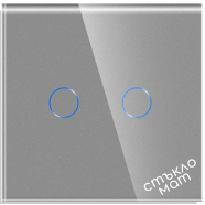 Стъклен панел за двоен сензорен ключ-  СИВ-МАТ